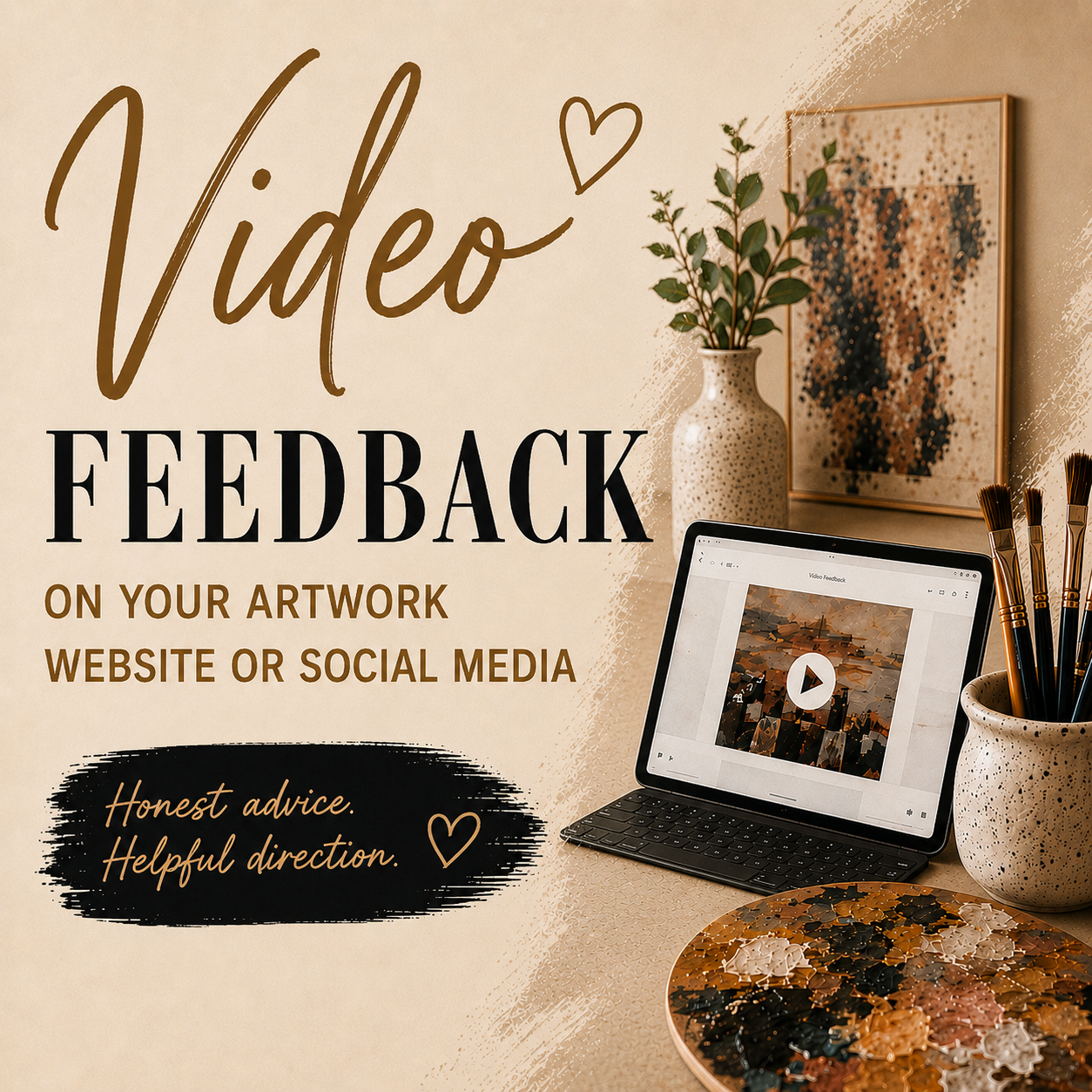 Video Feedback on Your Artwork, Website or Social Media | with Ludwina Orchard