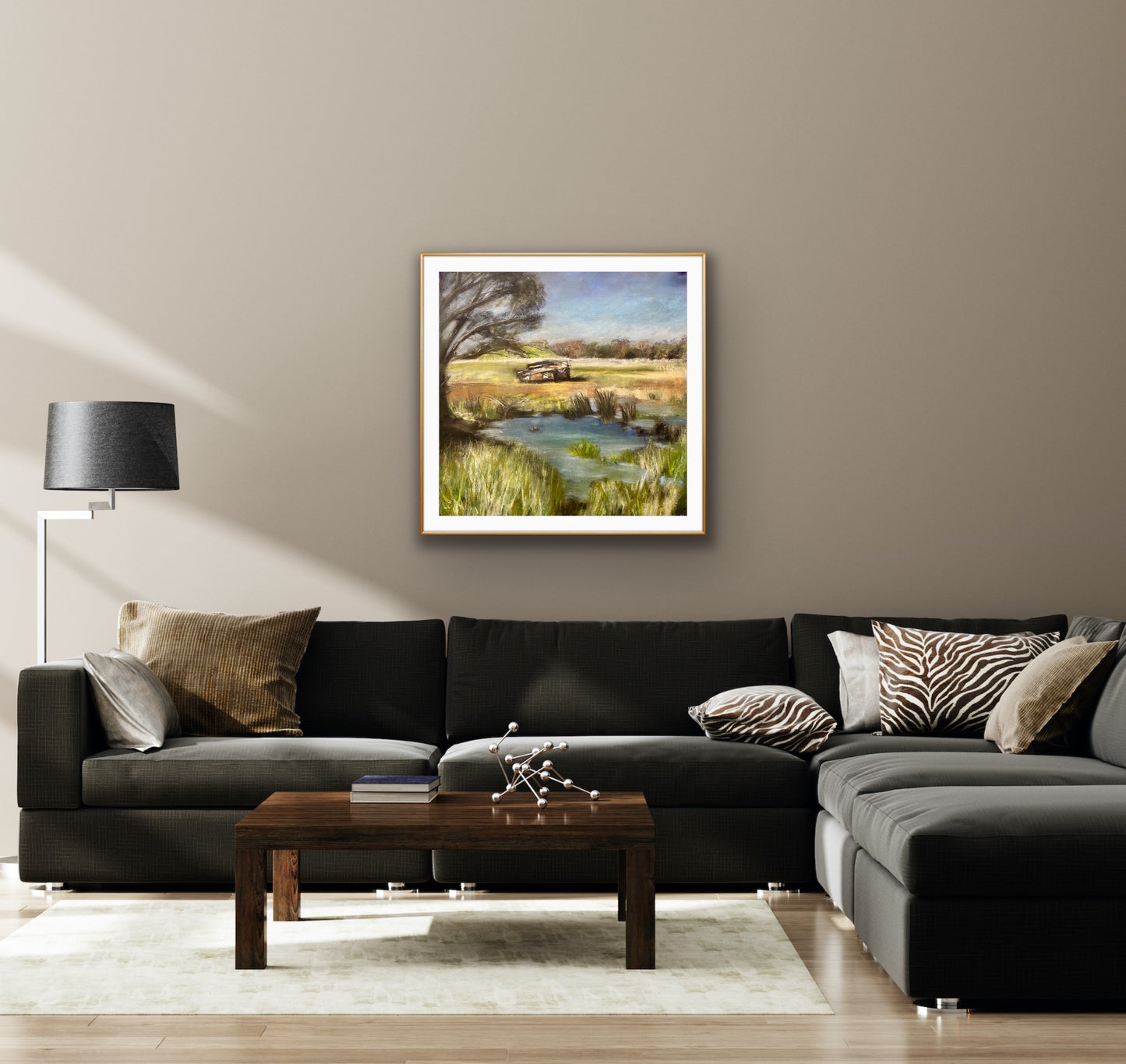 Soft pastel landscape by Ludwina Dautovic