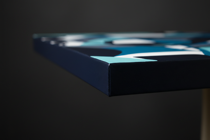 Lose Yourself by Ludwina Orchard – side view of the acrylic canvas showing the deep edge wrap and depth of the large-scale painting