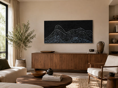 Mountainous by Ludwina Orchard on wall in office