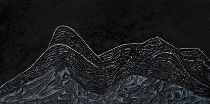 Mountainous, texture, oil and medical robes by Ludwina Orchard